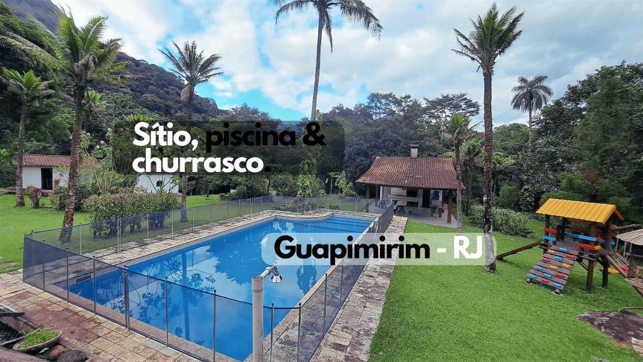 Paradisiaco, Piscina E Churrasqueira Em Guapimirim Exterior foto